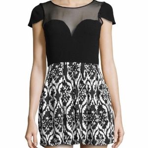 NWT Lovers + Friends Black Sheer Dress